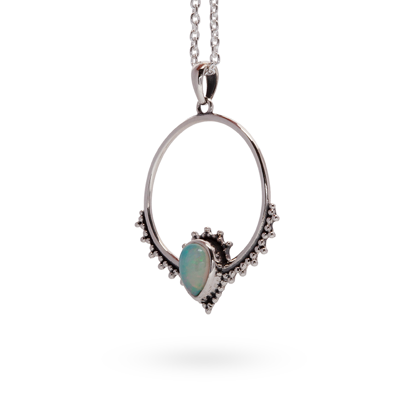 Naïra Opal Anhänger | Silber
