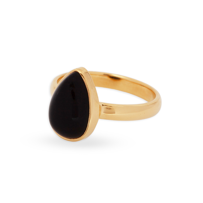 Cálida Onyx Ring | Gold