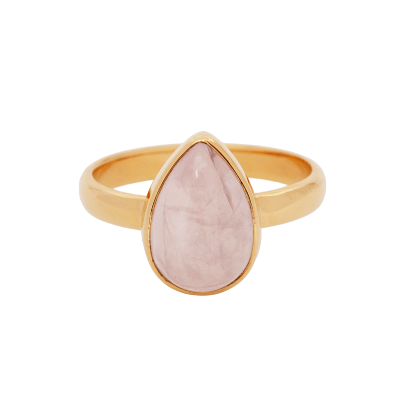 Cálida Rosenquarz Ring | Gold