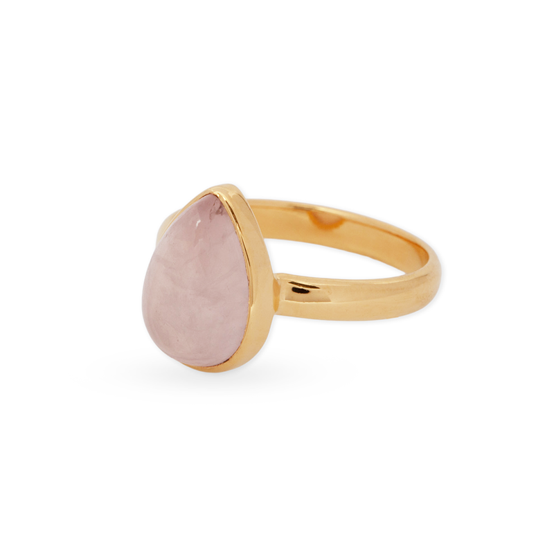 Cálida Rosenquarz Ring | Gold