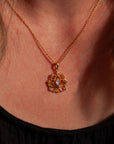 Alma de Loto Mondstein Anhänger | Gold
