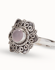 Florencia Rosenquarz Ring | Silber