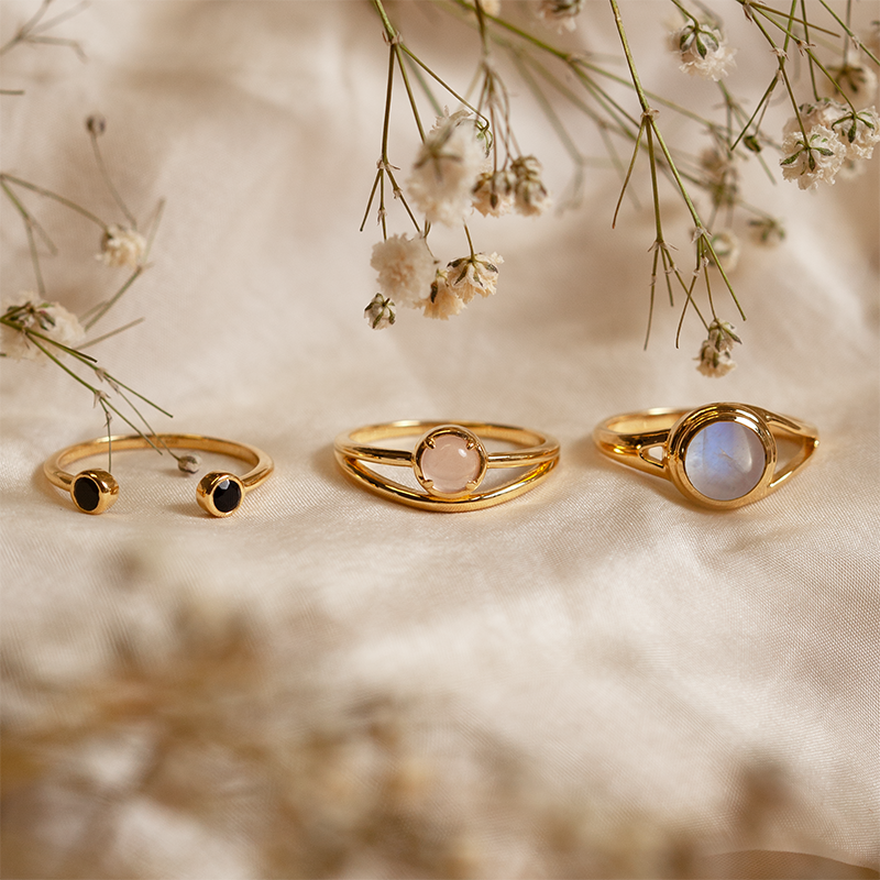 Sínea Onyx Ring | Gold