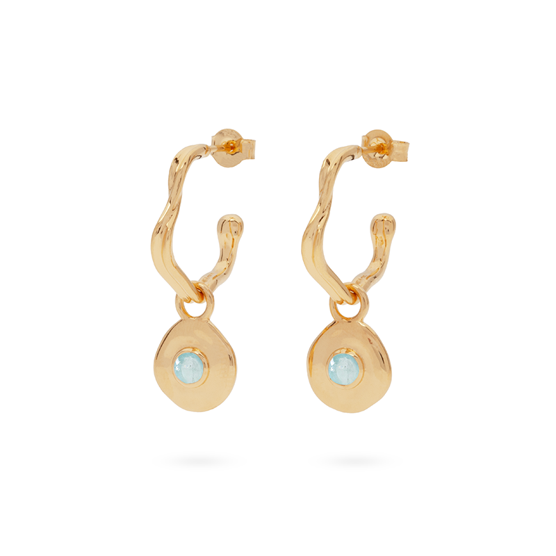 Véora Birthstone Charms - Aquamarin (März) | Gold