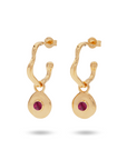 Véora Birthstone Charms - Rubin (Juli) | Gold