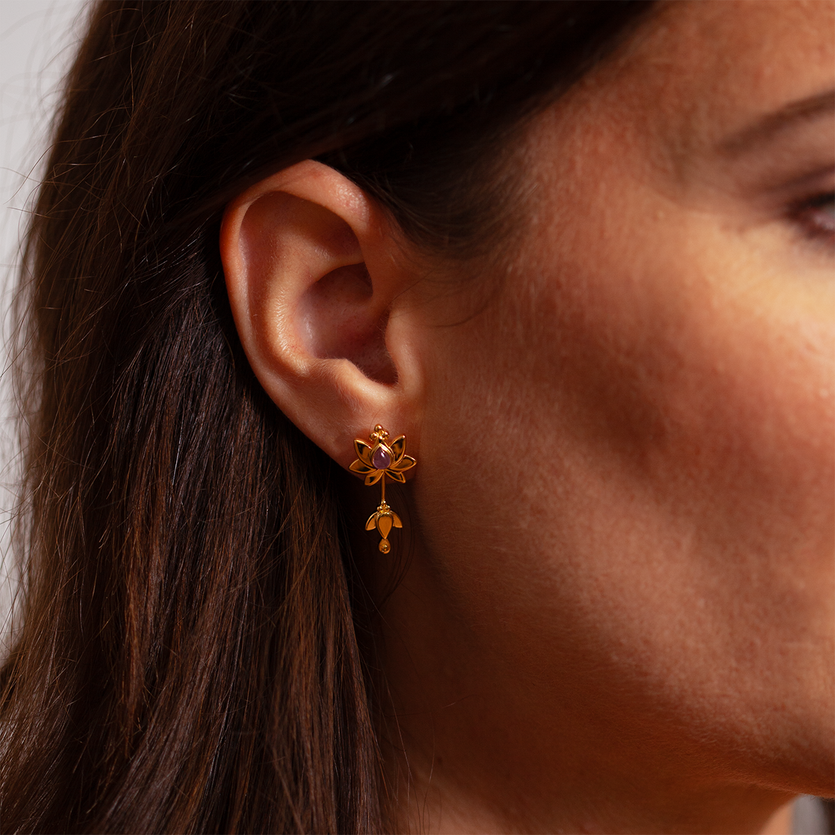 Cielo Amethyst Ohrstecker | Gold