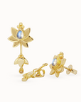 Cielo Mondstein Ohrstecker | Gold