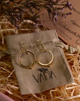 Circea Mondstein Ohrringe | Gold