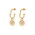 Véora Birthstone Charms - Weißer Topas (April) | Gold