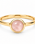 Eclipse Rosenquarz Ring | Gold