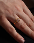 Eclipse Rosenquarz Ring | Gold