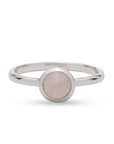 Eclipse Rosenquarz Ring | Silber
