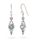 Encanto Blauer Topas Ohrringe | Silber
