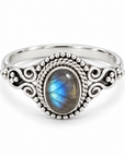 Esplendor Labradorit Ring | Silber