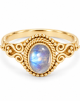 Alma de Loto Moonstone Earring | Silver