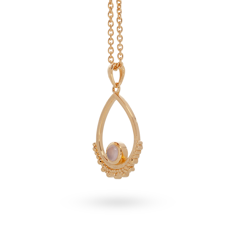 Eterno Rosenquarz Anhänger | Gold
