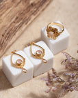 Florencia Rosenquarz Ring | Gold