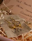 Eterno Rosenquarz Ohrringe | Gold