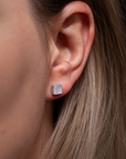 Evara Mondstein Ohrstecker | Silber