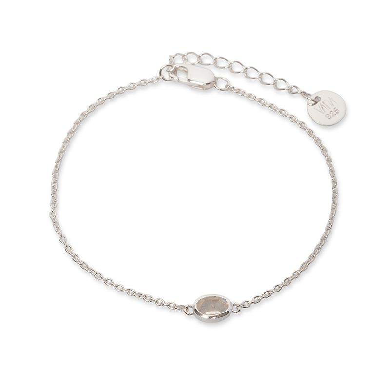 Latido Rosenquarz Armband | Silber