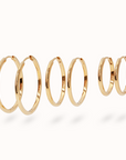 Lina Medium Hoops | Gold