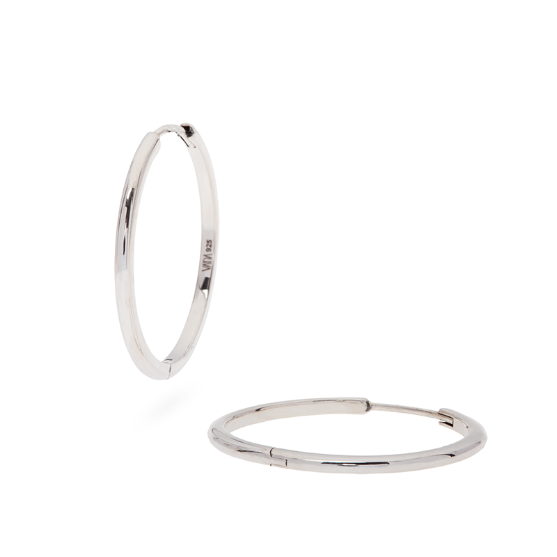 Lina Grande Hoops | Silber