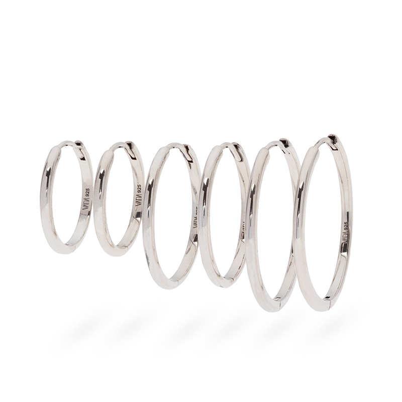 Lina Grande Hoops | Silber