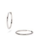 Lina Medium Hoops | Silber