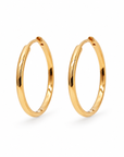 Lina Medium Hoops | Gold