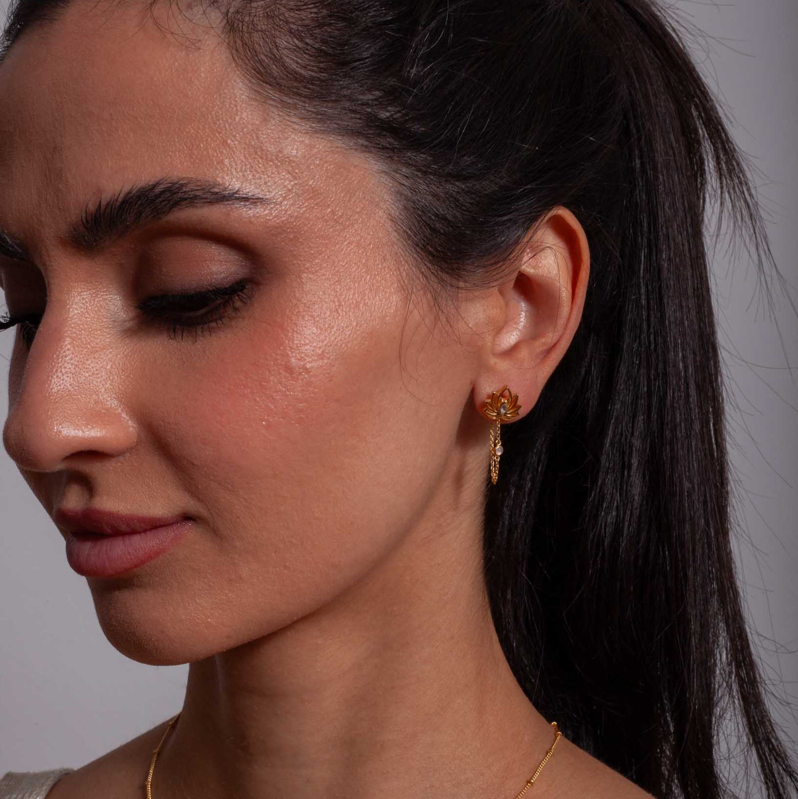 Luméa Mondstein Ohrstecker | Gold