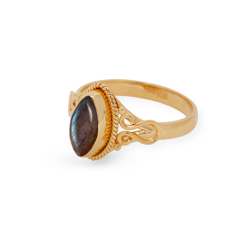 Marida Labradorit Ring | Gold