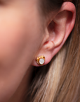 Miraya Mondstein Ohrstecker | Gold