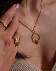 Naïra Amazonit Anhänger | Gold