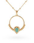 Naïra Amazonit Anhänger | Gold