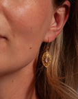 Oriana Rosenquarz Ohrringe | Gold