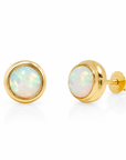 Perlita Opal Ohrstecker | Gold