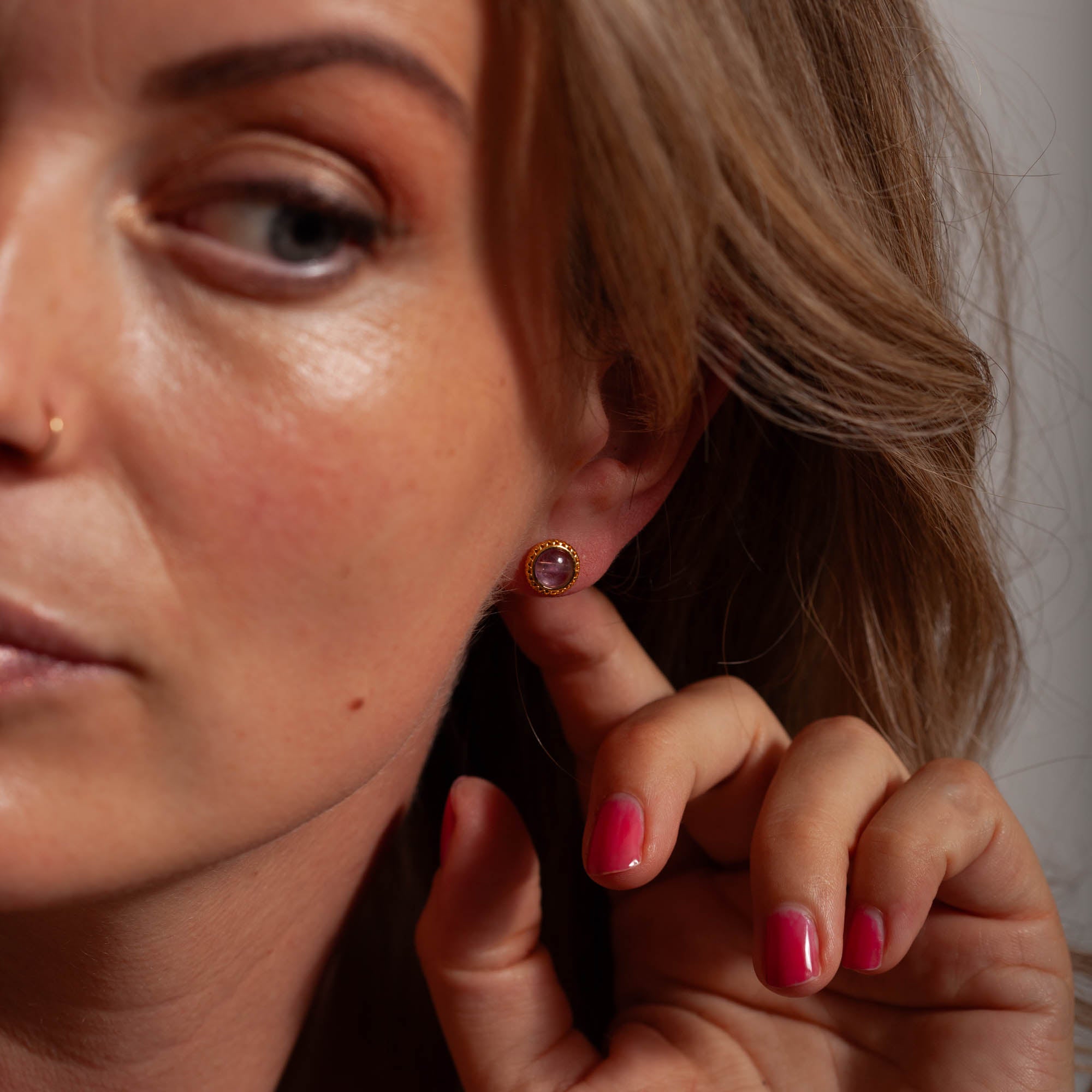 Ternura Amethyst Ohrstecker | Gold