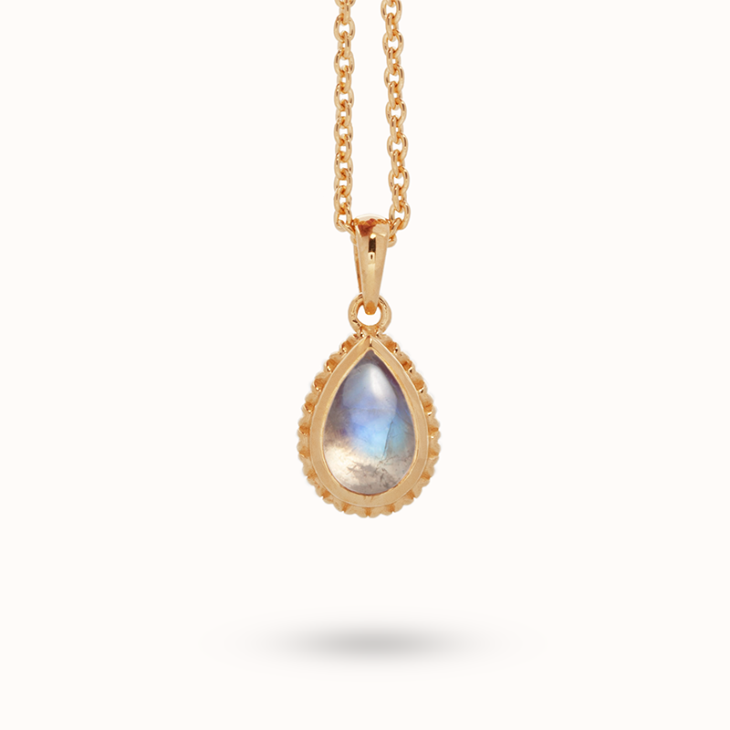 Ternura Mondstein Anhänger | Gold