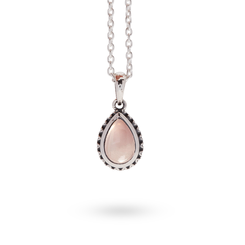 Ternura Rosenquarz Anhänger | Silber