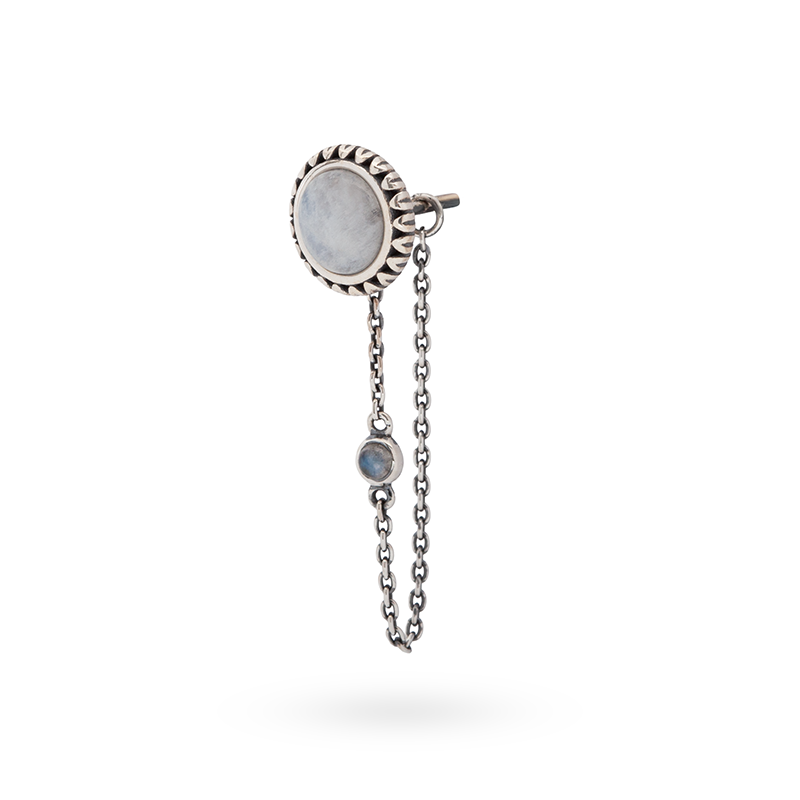 Vairea Mondstein Ohrring Charm | Silber