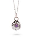 Véora Birthstone Anhänger - Amethyst (Februar) | Silber
