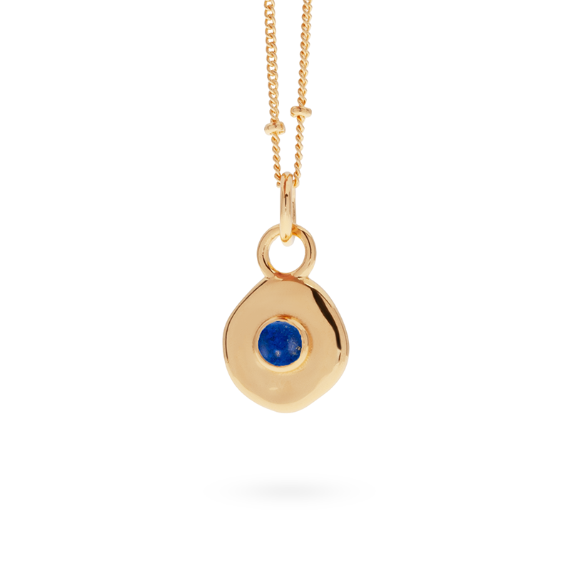 Véora Birthstone Anhänger - Lapislazuli (September) | Gold