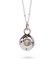 Véora Birthstone Anhänger - Opal (Oktober) | Silber