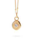 Véora Birthstone Anhänger - Weißer Topas (April) | Gold