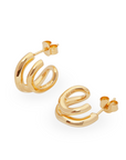 Veraní Double Hoops | Gold