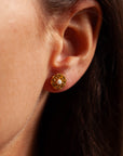 Vida Opal Ohrstecker | Gold