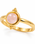 Virella Rosenquarz Ring | Gold