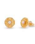 Vida Opal Ohrstecker | Gold