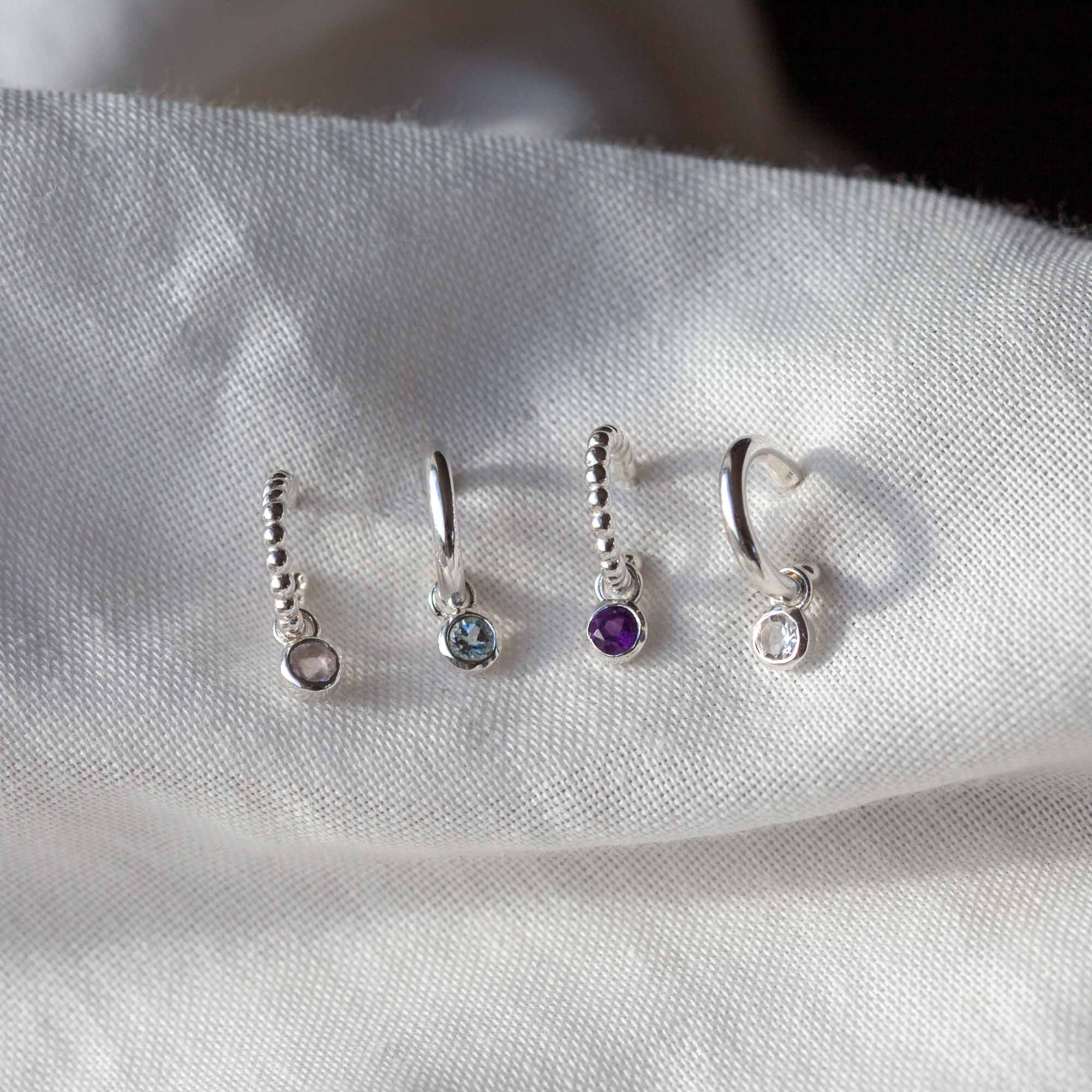 Alma de Loto Moonstone Earring | Silver