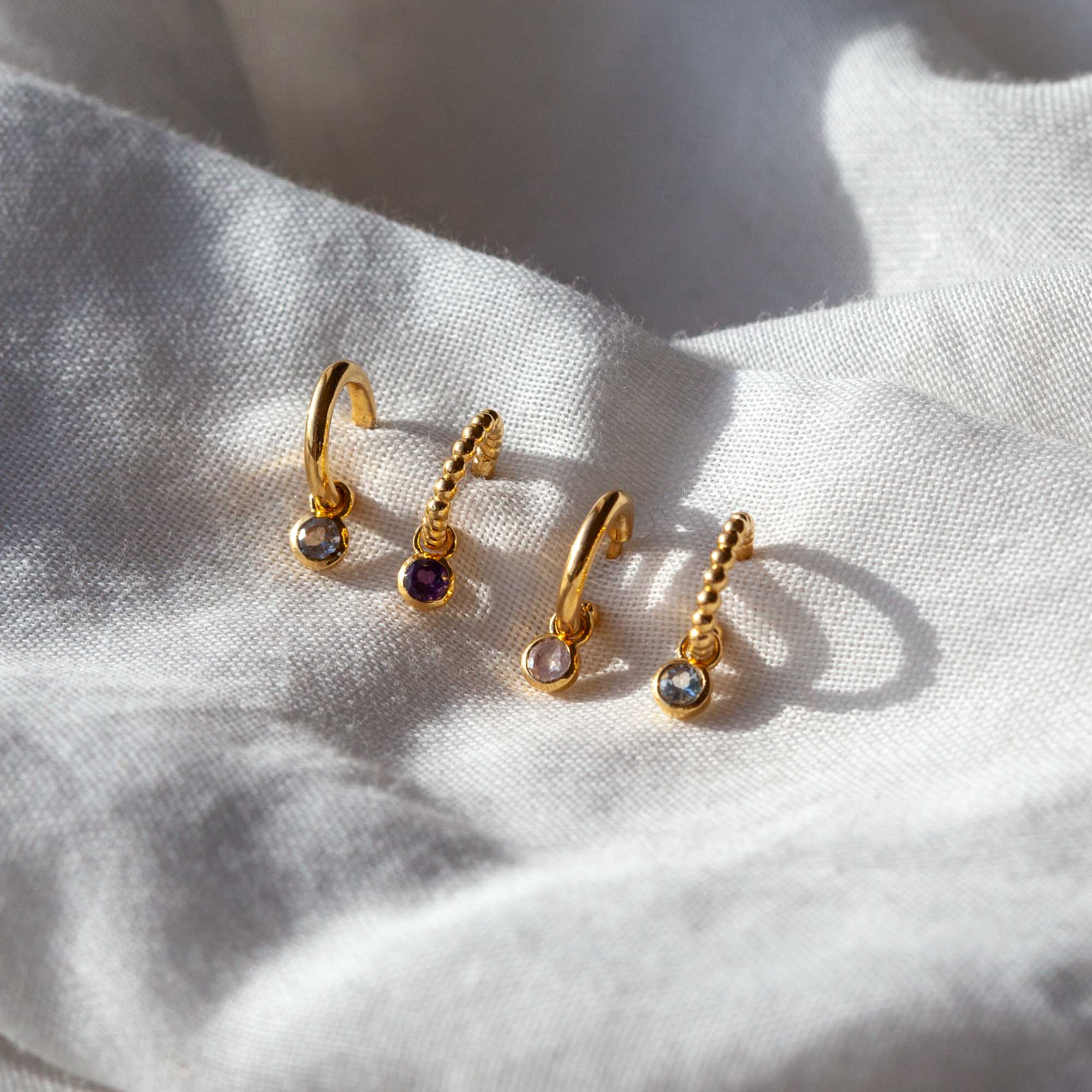 Alma de Loto Moonstone Earring | Silver